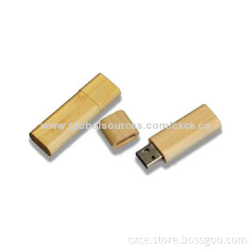 USB Flash Drive with Wooden Housing, Compliant with USB 1.1 and 2.0 Specifications